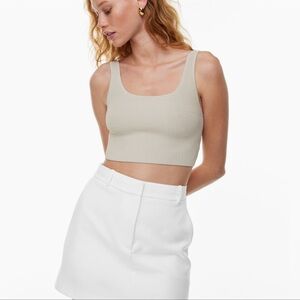 Aritzia Babaton ribbed crop top size XS